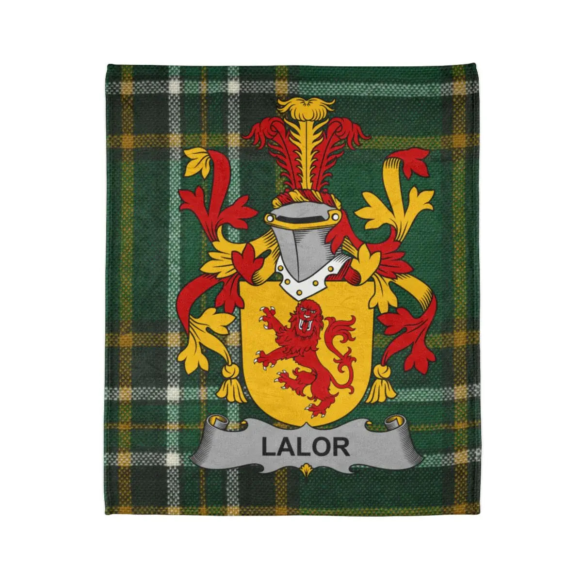 Lalor Family Coat of Arms Tartan Blanket product