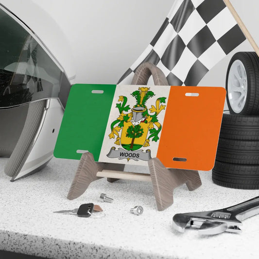 Ireland Flag Family Crest Custom License Plate product