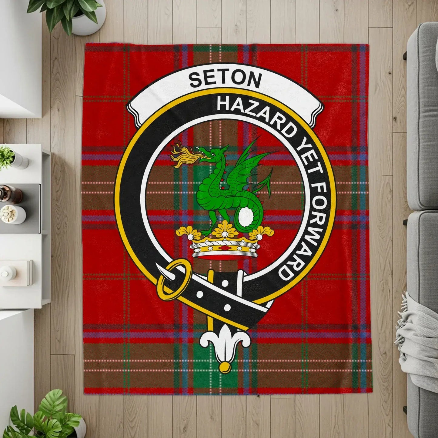 Seton Hazard Yet Forward Designed Cozy Blanket product