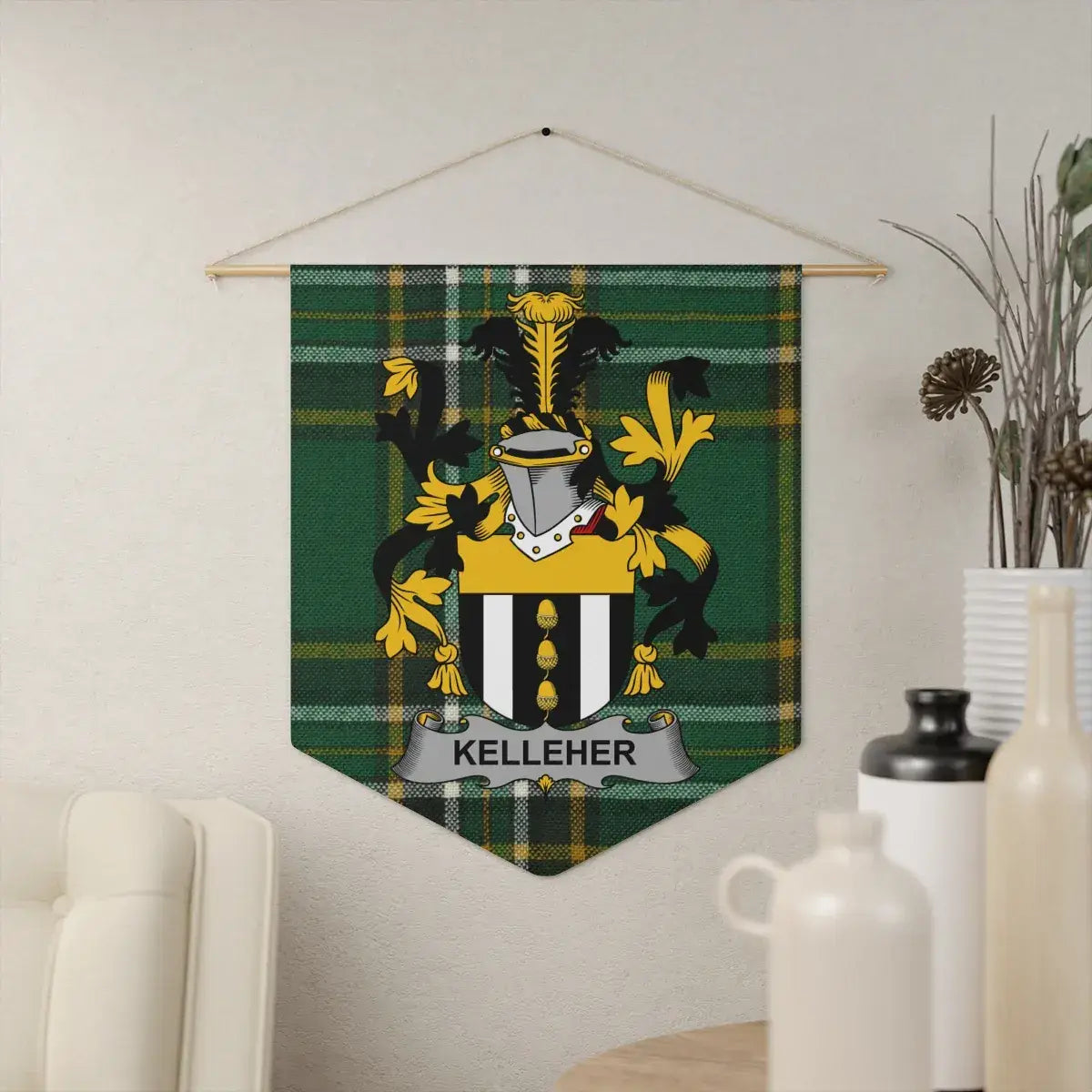 Kelleher Family Crest Wall Hanging Home Decor product type