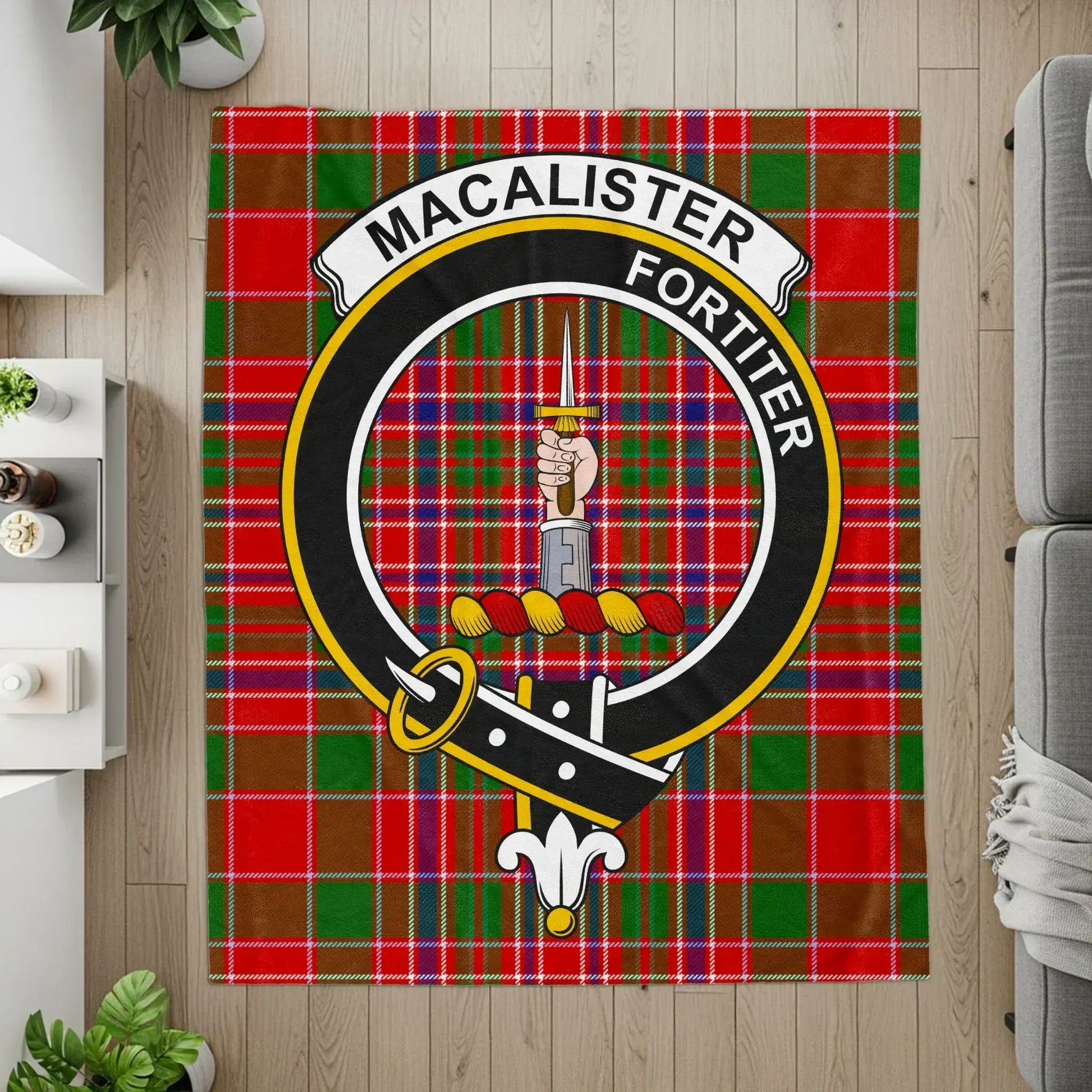 Macalister Fortiter Tartan Blanket product type