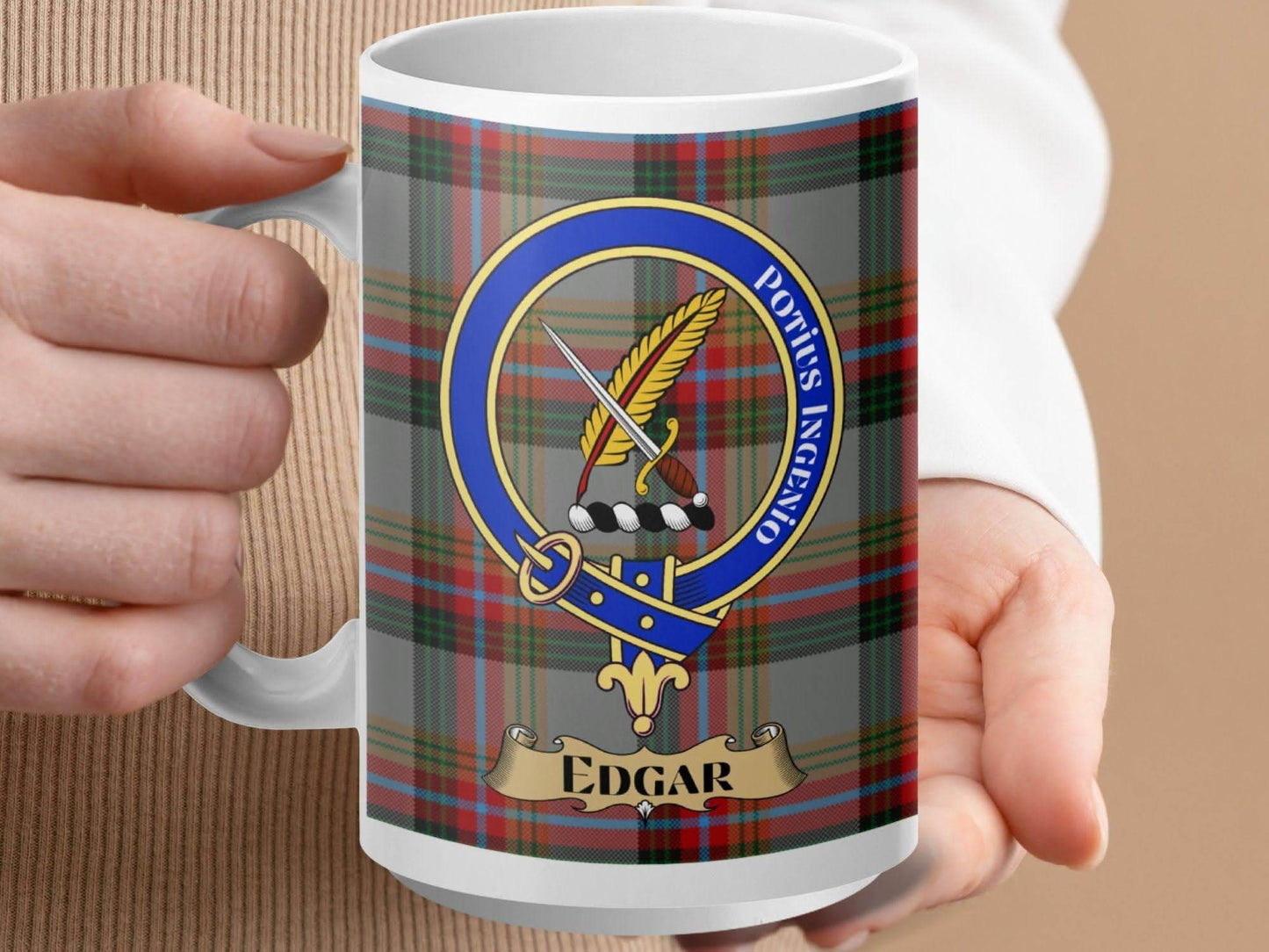Portius Negavi Classic Tartan Design Mug product type