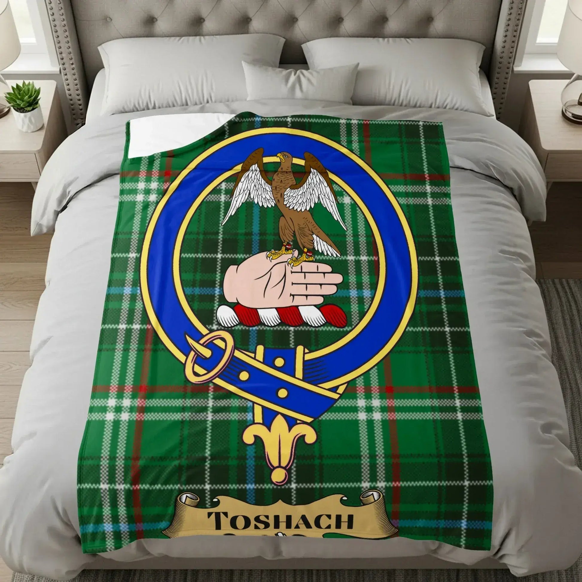 Tartan Blanket Featuring Unique Toshach Design Blanket product