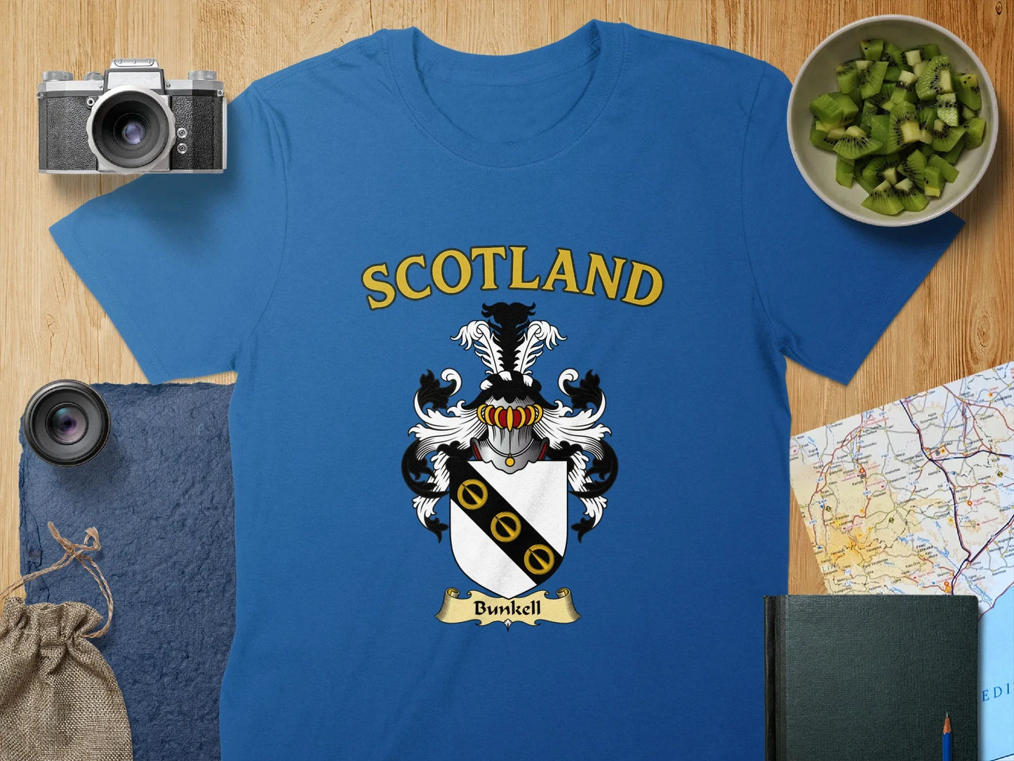 Scotland Bunkell Family Crest Graphic T-Shirt product