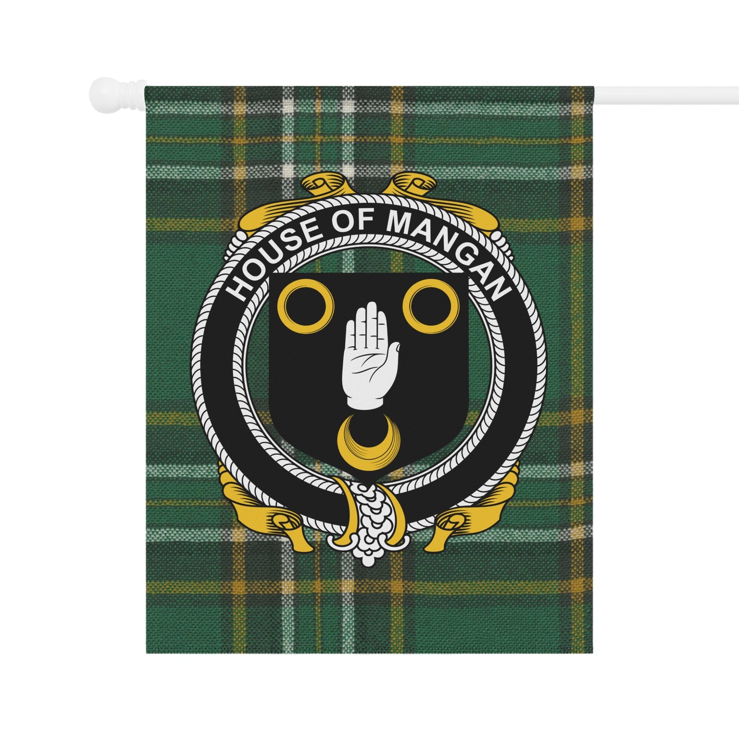 House of Mangan Tartan Clan Crest Flag product