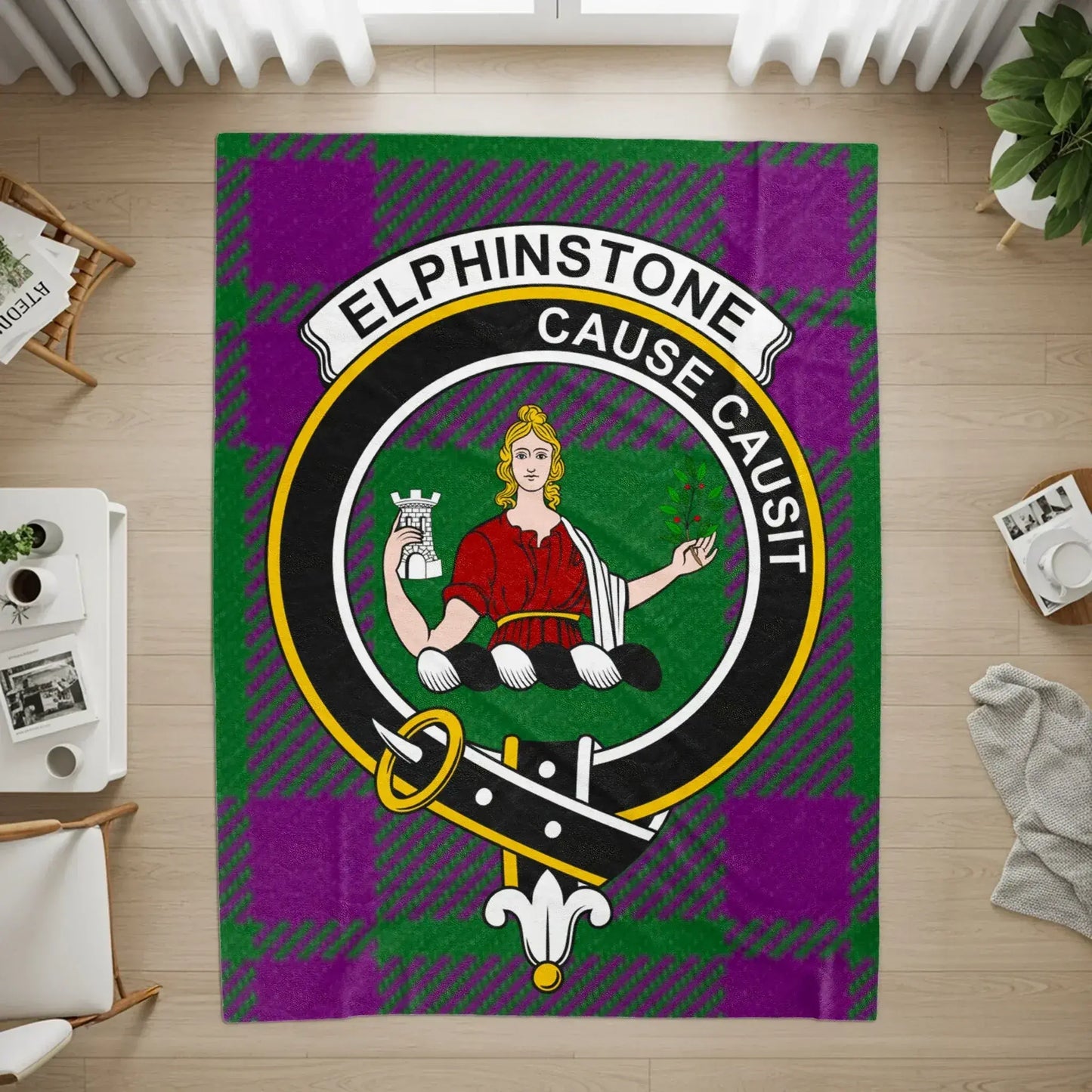 Elphinstone Cause Causit Emblem Design Rug product