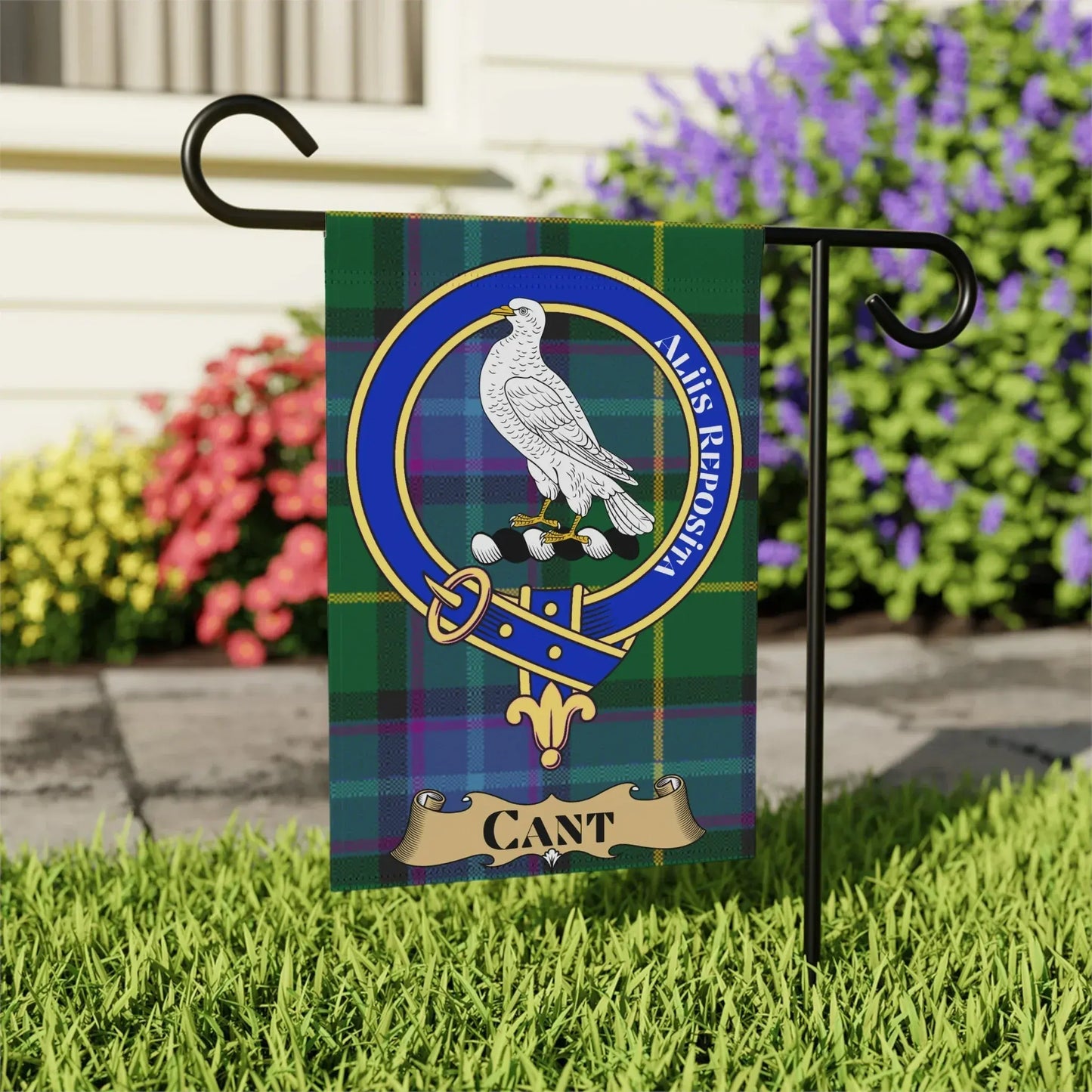 Scottish Clan Crest with Falcon Garden Flag product