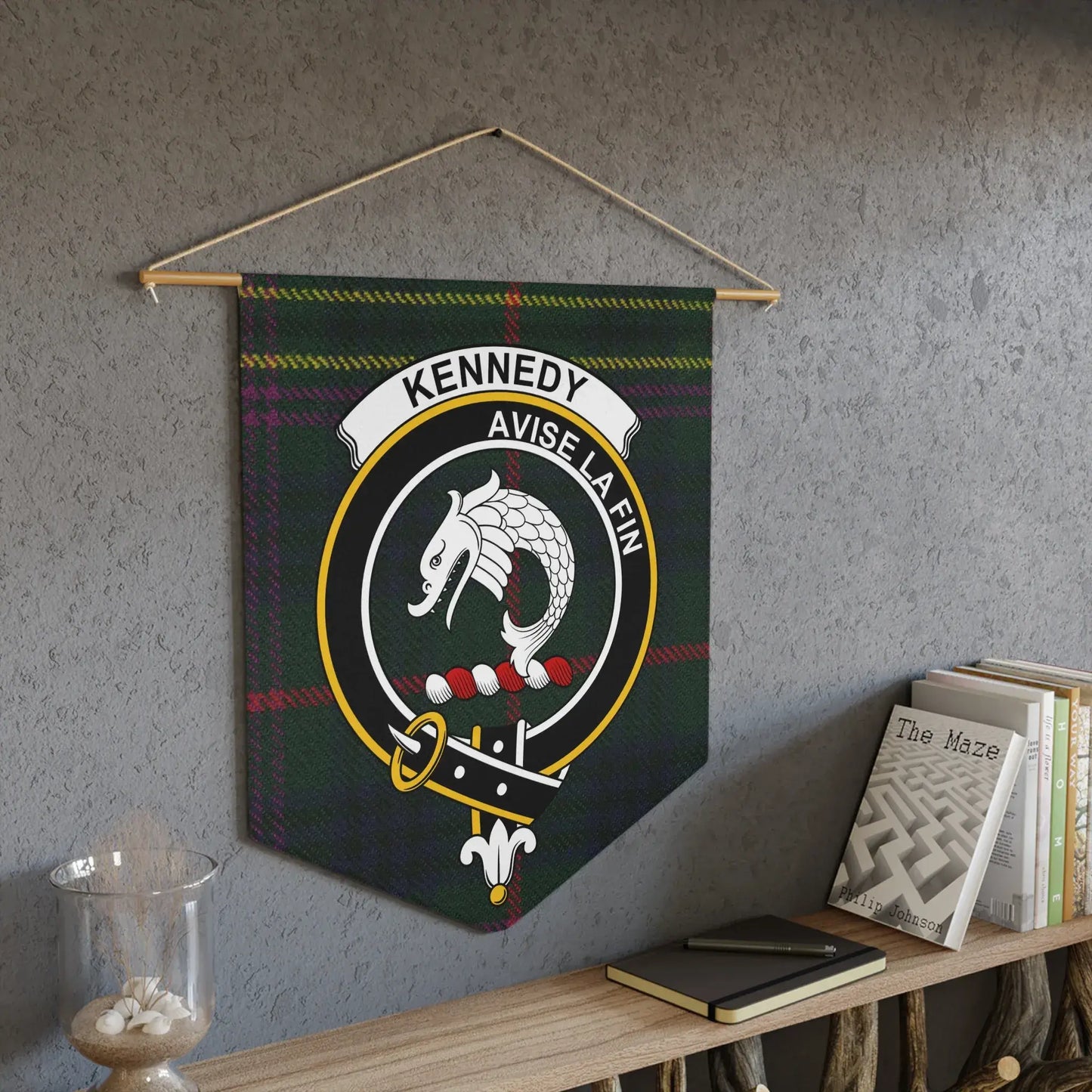 Clan Kennedy Tartan Hanging Wall Banner product type