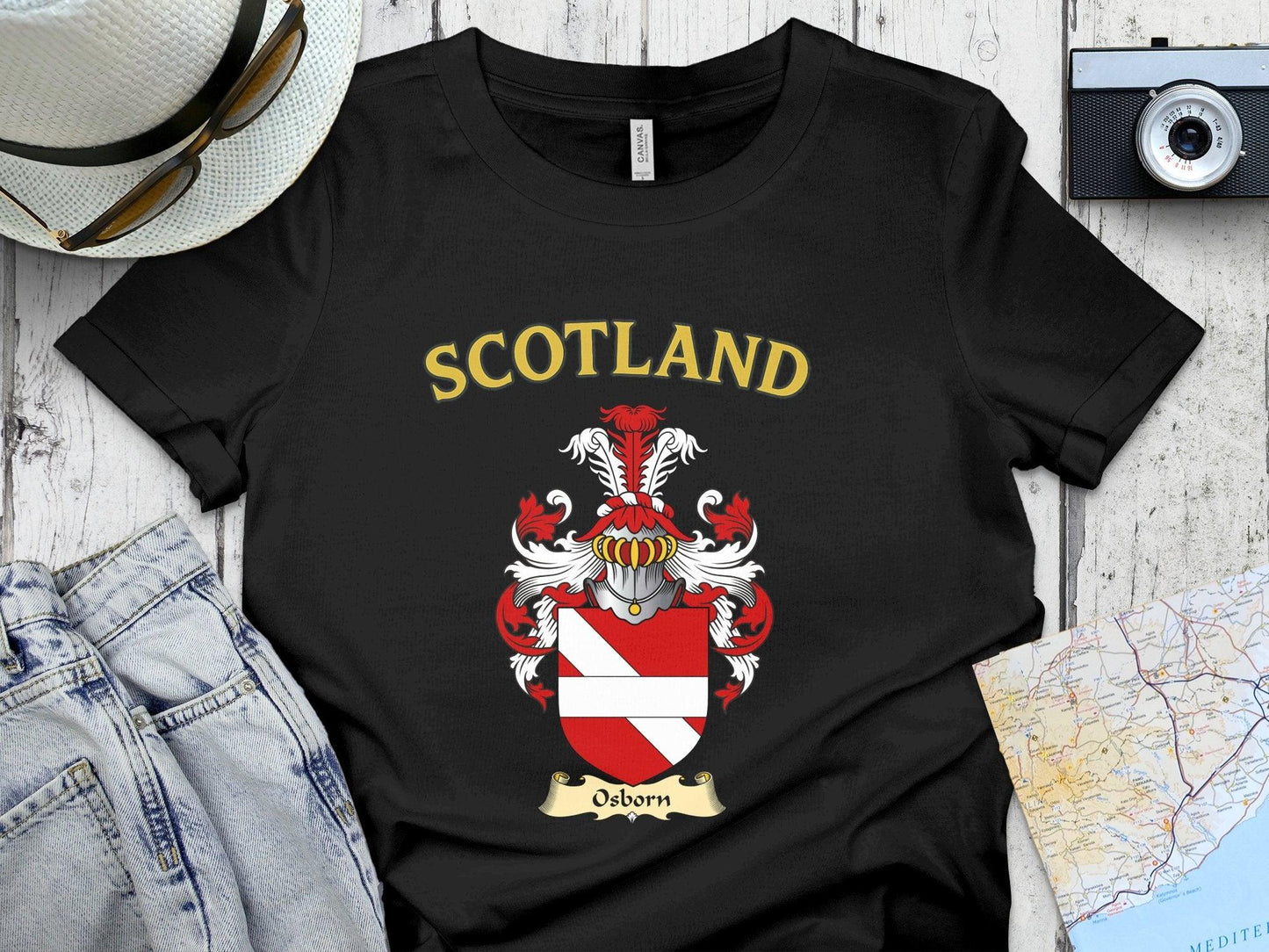 Scotland Family Crest Shield Design T-Shirt product