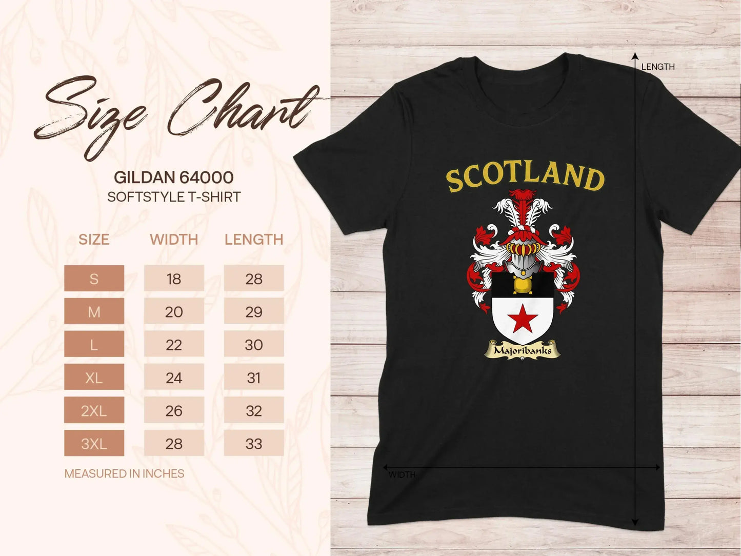 Scotland Family Coat of Arms Gildan 64000 t-shirt product type