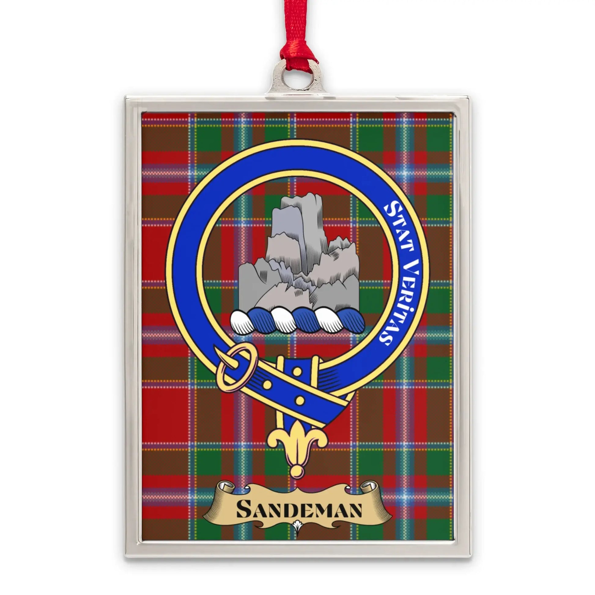 Clan Sandeman Crest Tartan Plaid Ornament product