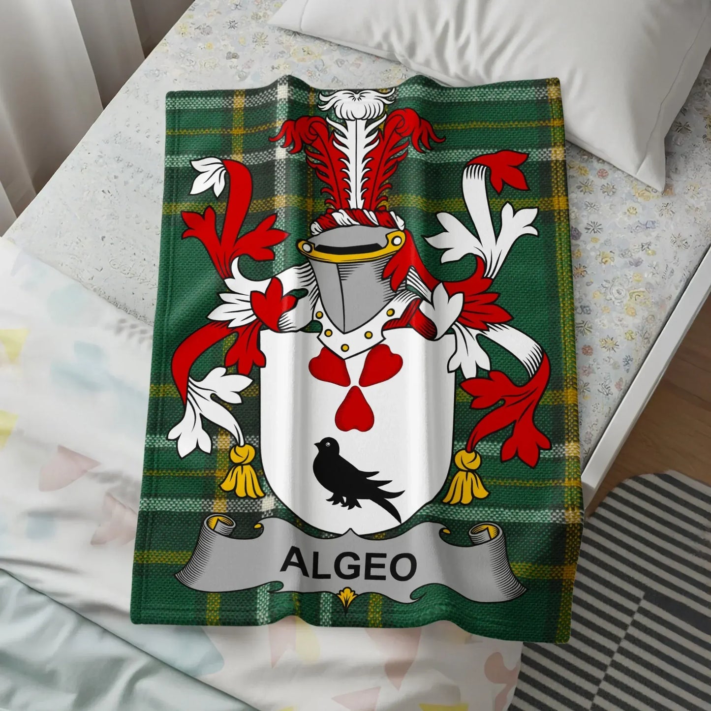 Algeo Family Crest Design Printed on Blanket product