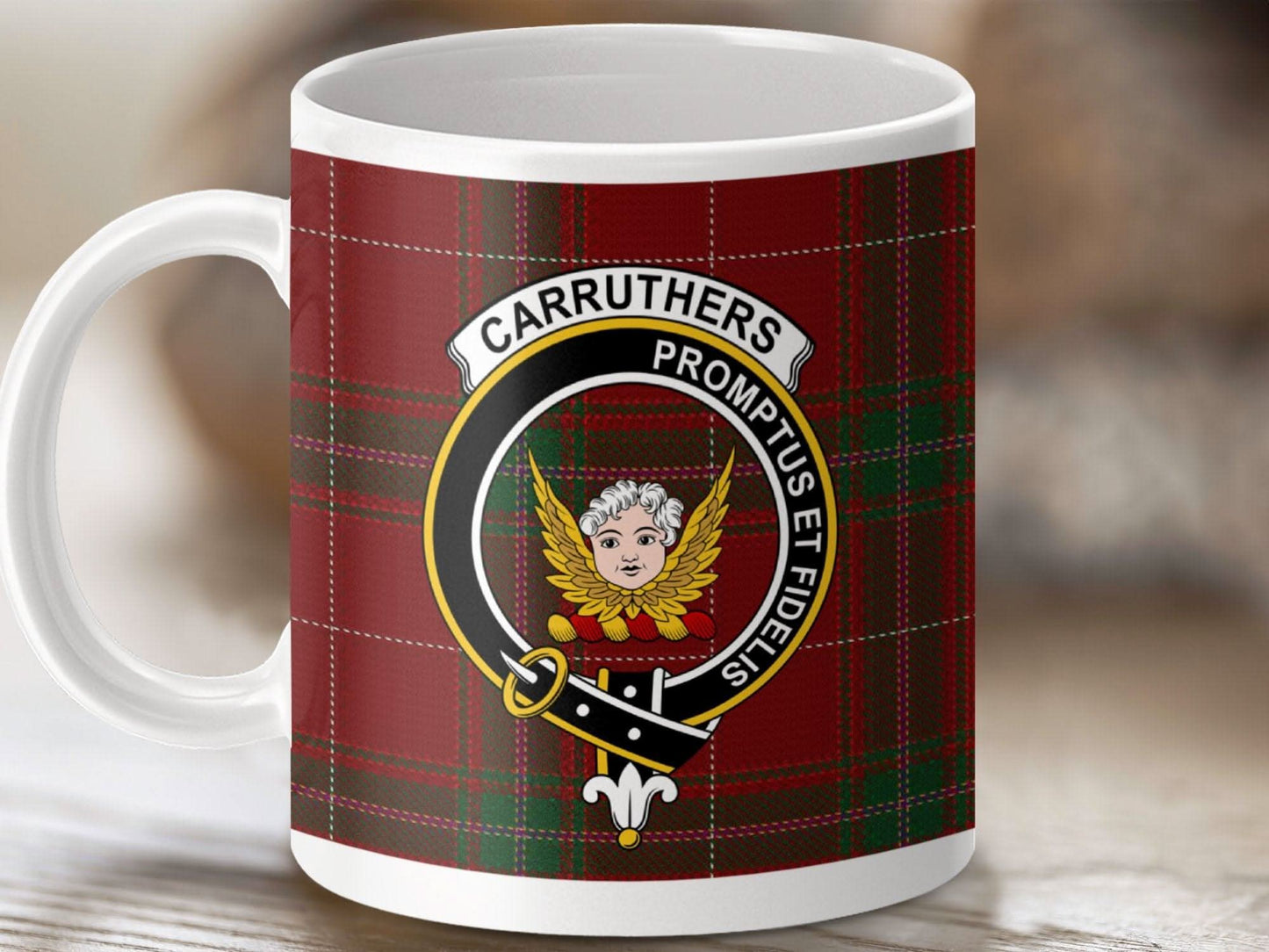 Carruthers' Family Tartan Print Coffee Mug product