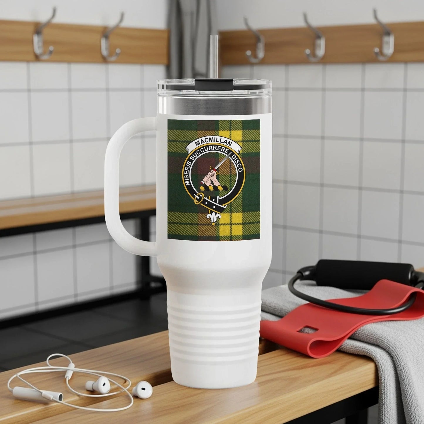 MacMillan Clan Crest Tartan Travel Mug product