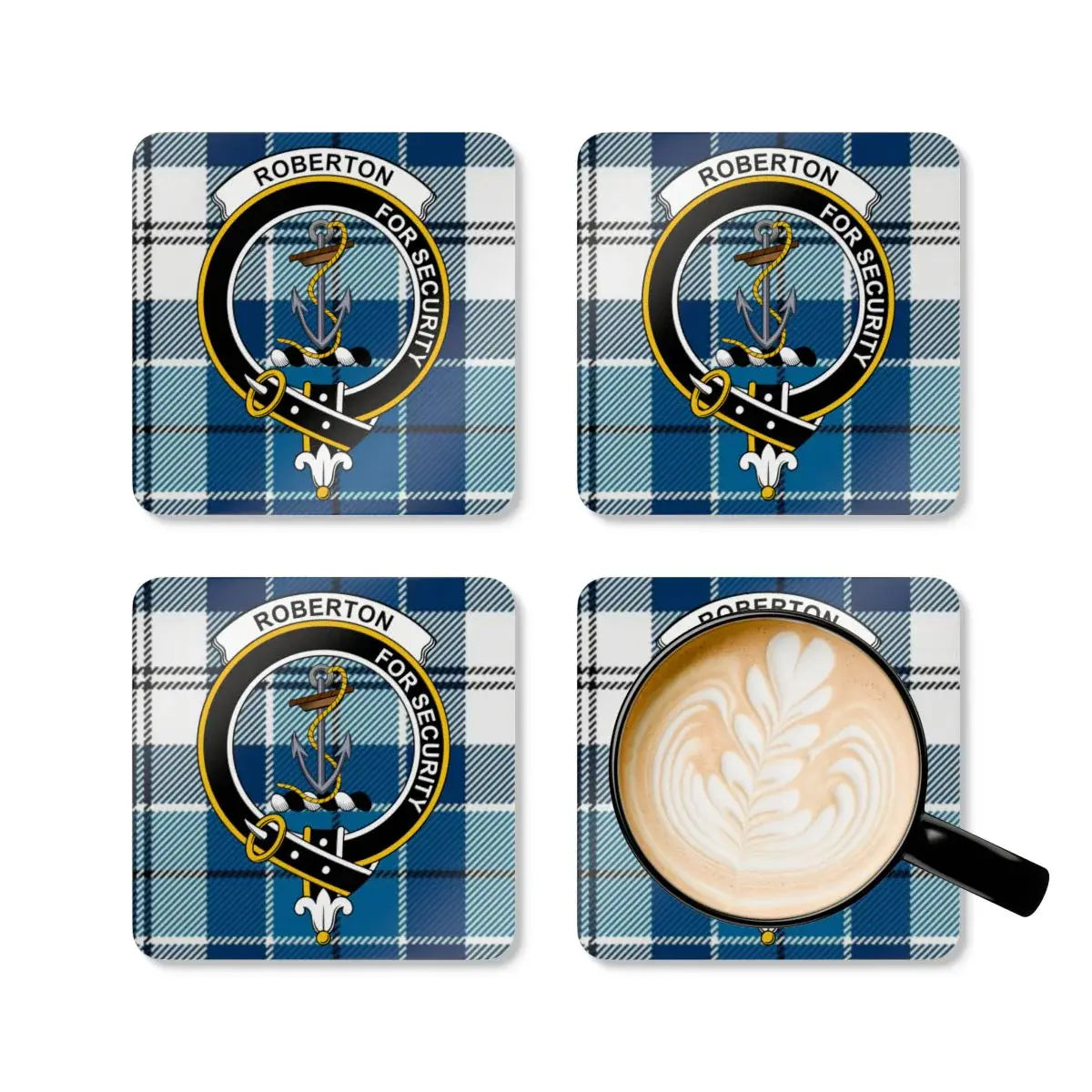 Roberton for Security Plaid Coasters Set of 4 product