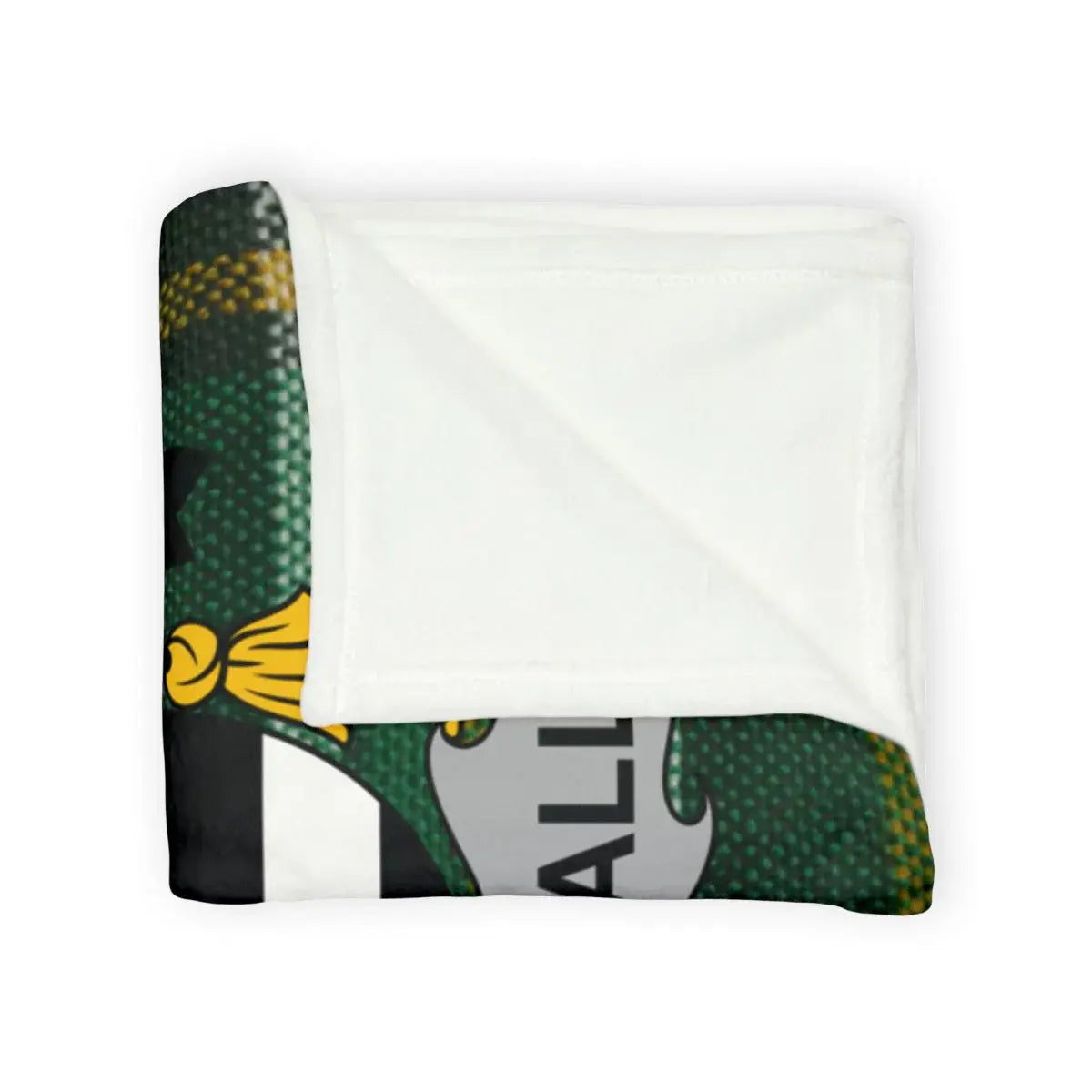 Cozy Green and Black Graphic Design Blanket product