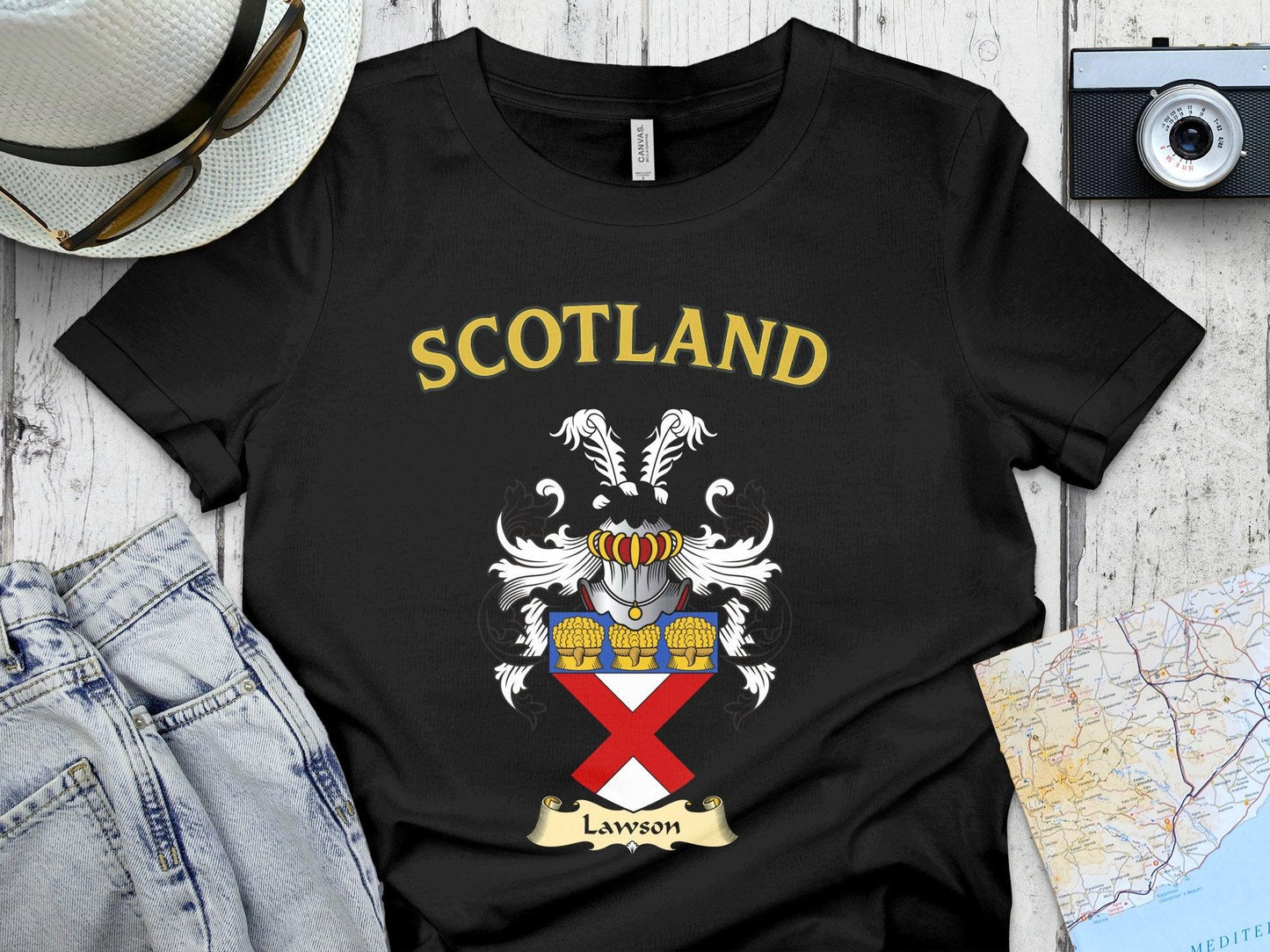Lawson Clan Family Crest Scotland T-Shirts - Celtic Ancestry Gifts