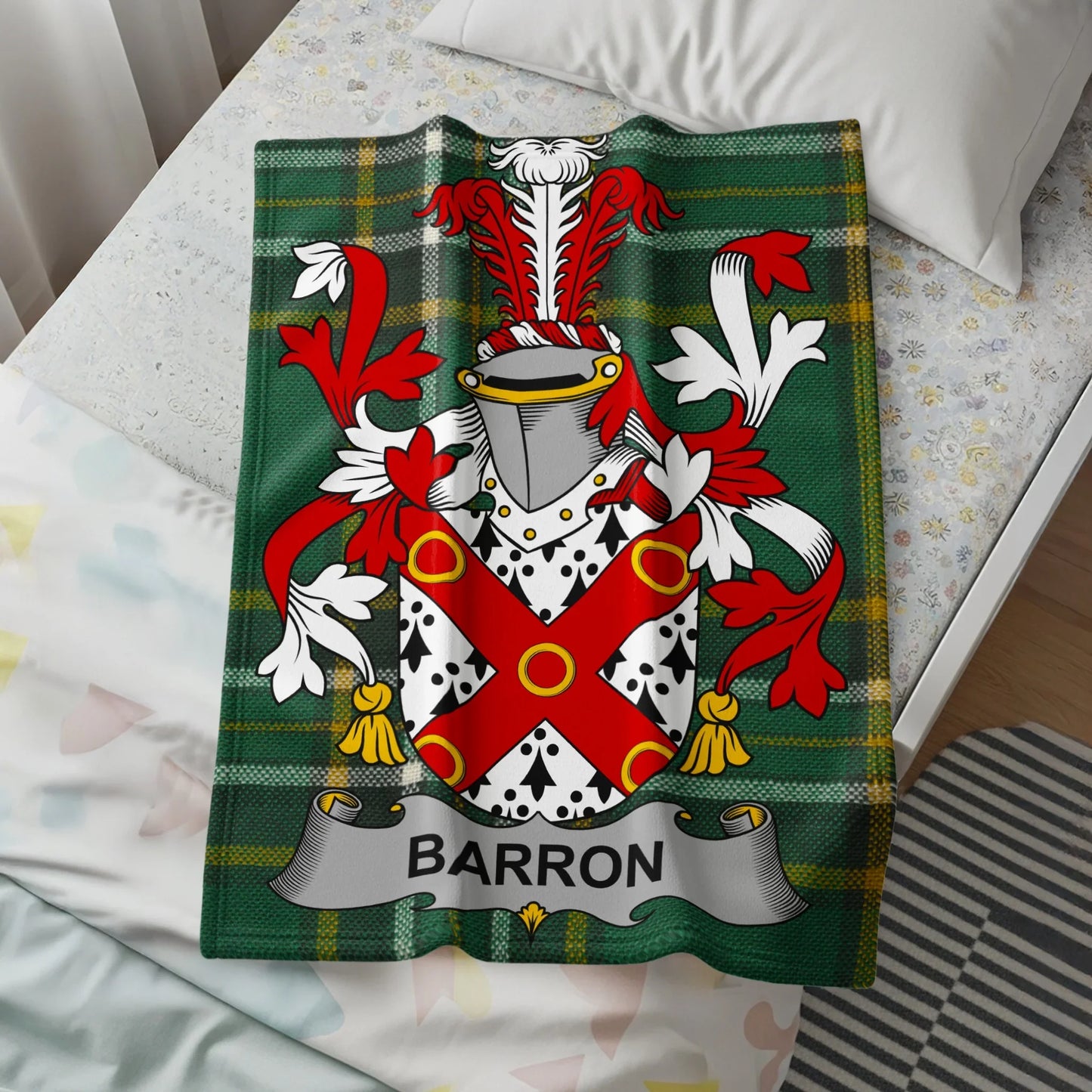 Customizable Barron Family Crest Blanket product