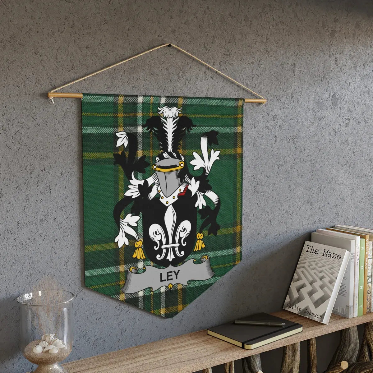 Family Crest Tartan Hanging Banner product type