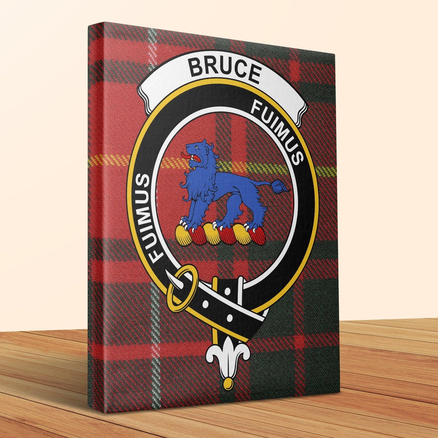 Custom Bruce Clan Tartan Wall Art Print Canvas product