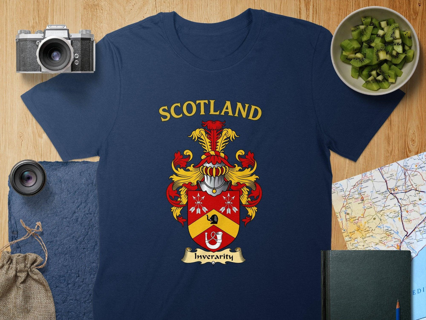 Scotland Inverarity Family Crest Emblem T-shirt product