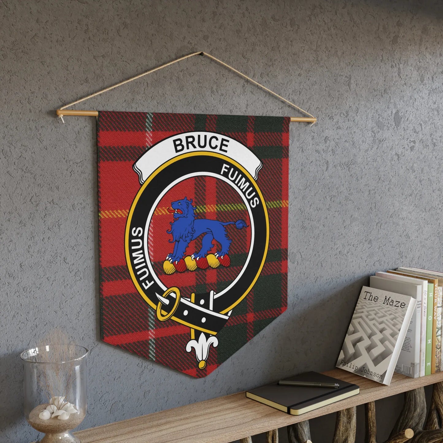 Scottish Clan Bruce Tartan Plaque Wall Decoration product