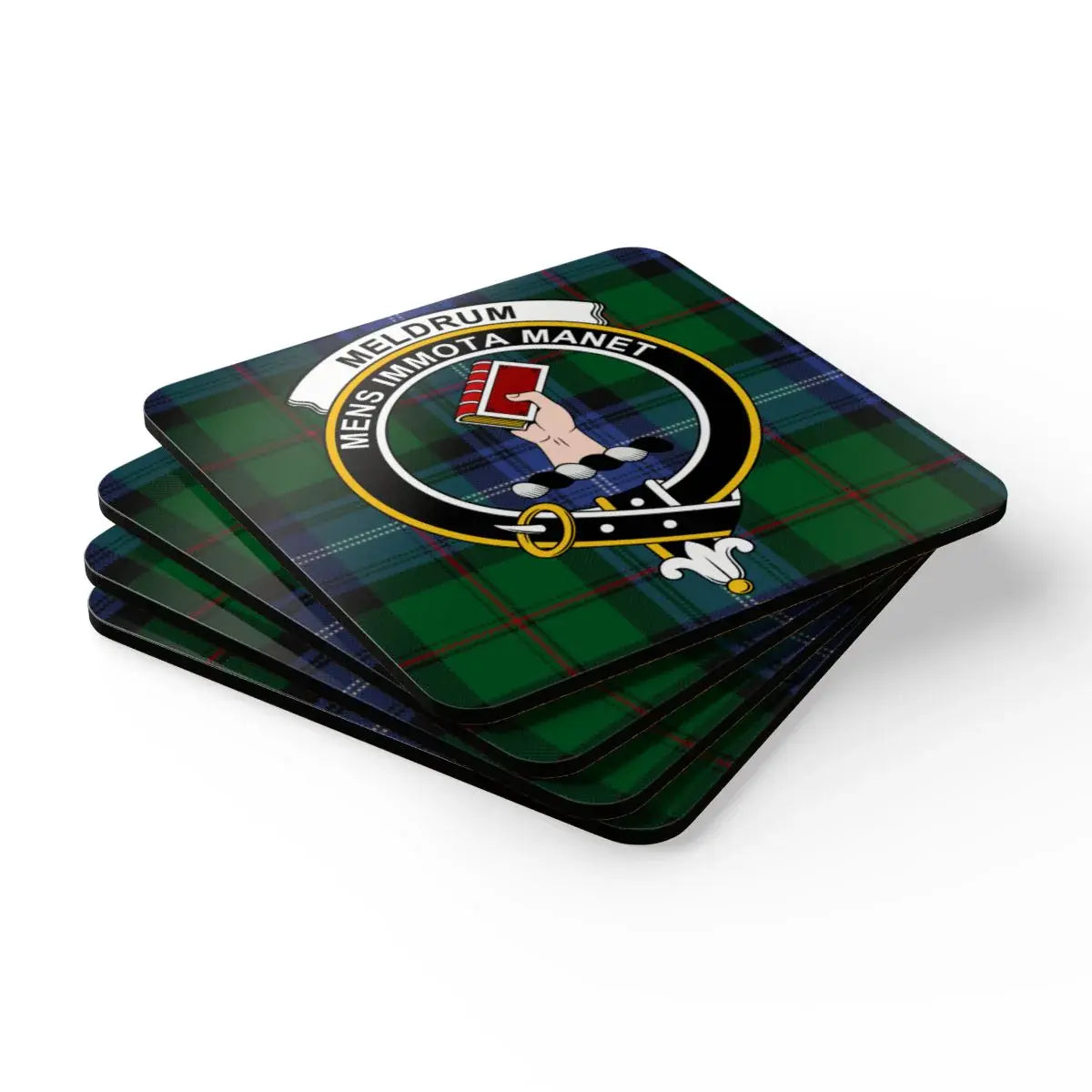 Traditional Scottish Tartan Print Square Coasters product type