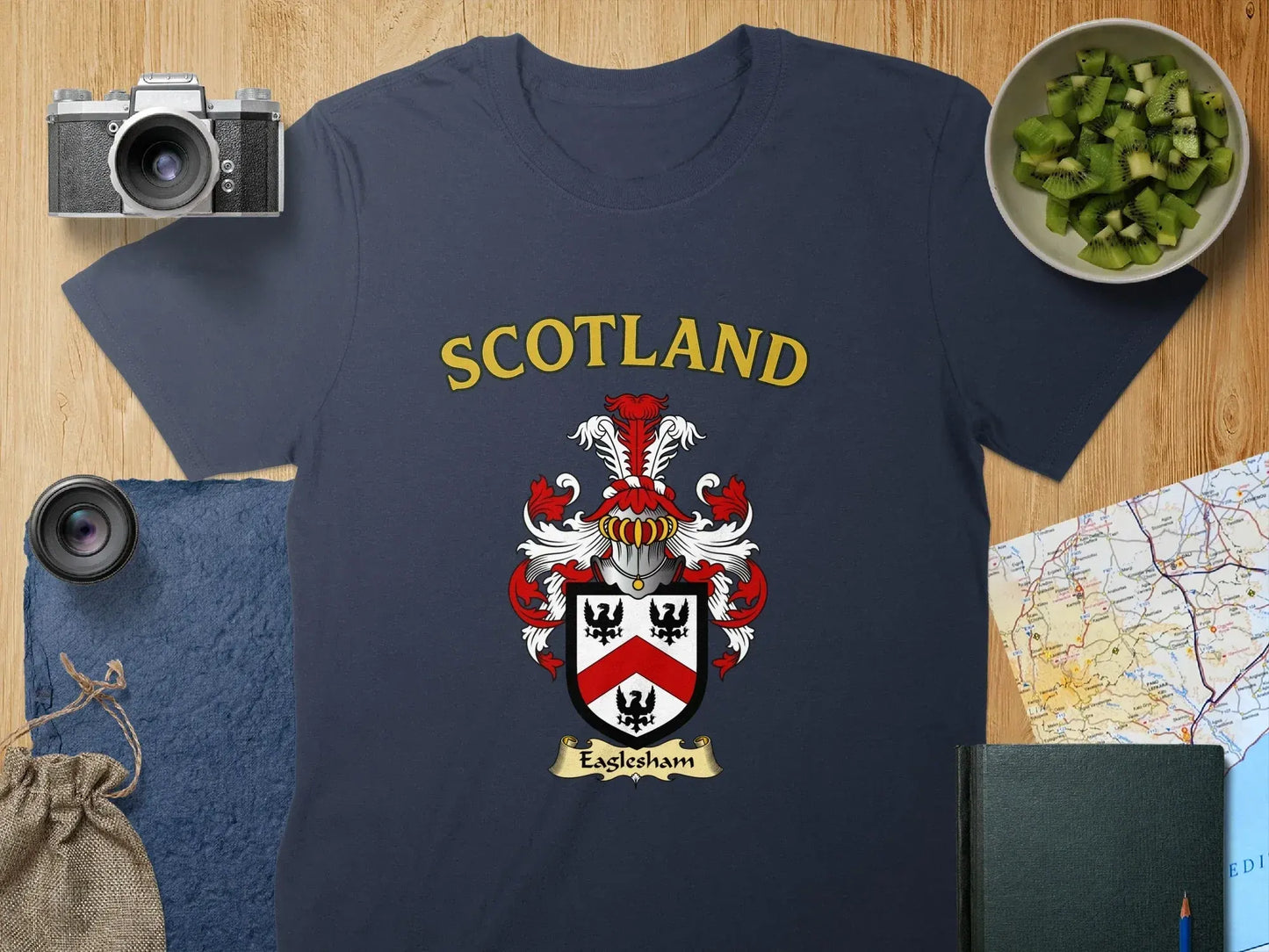 Scotland Eaglesham Coat of Arms Graphic T-shirt product