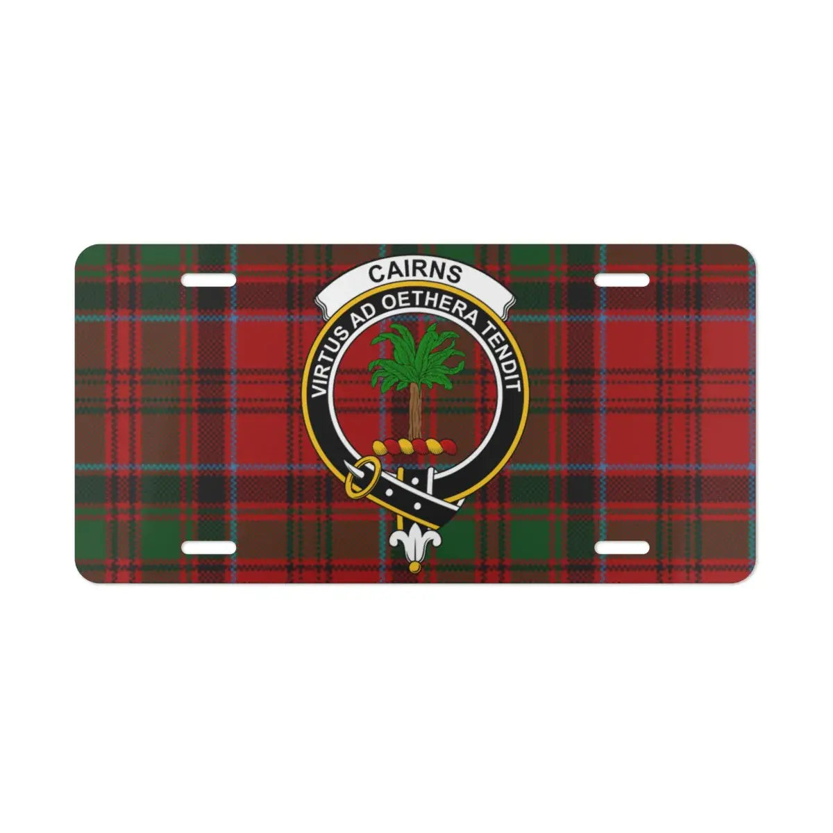 Cairns Virtus Ad Othera Tendit License Plate product