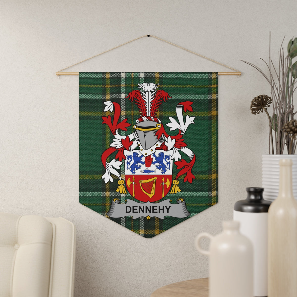 Family Crest Dennehy Tartan Plaid Decor Wall Product