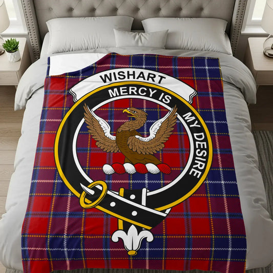 Wishart Mercy Is My Desire Tartan Pattern Blanket product type