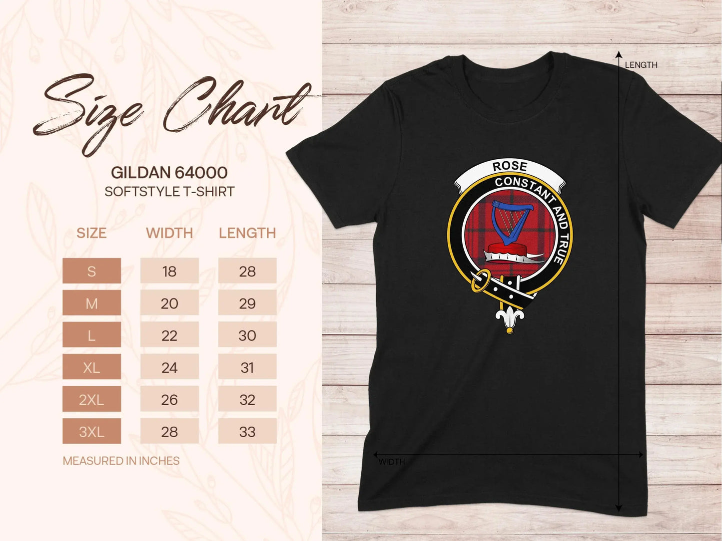 Rose Constant and True Crest Design T-Shirt product