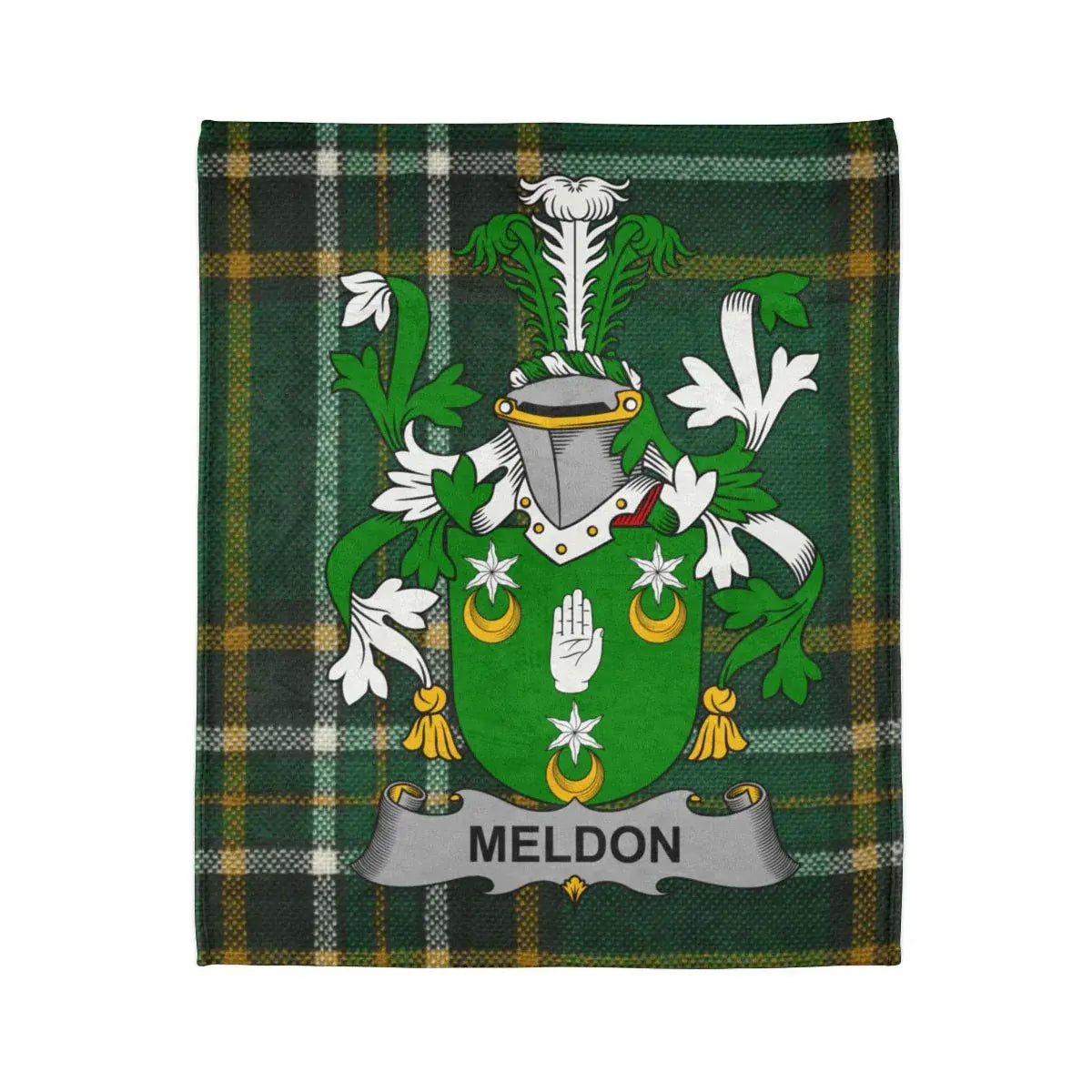 Meldon Tartan Clan Crest Badge Blanket product