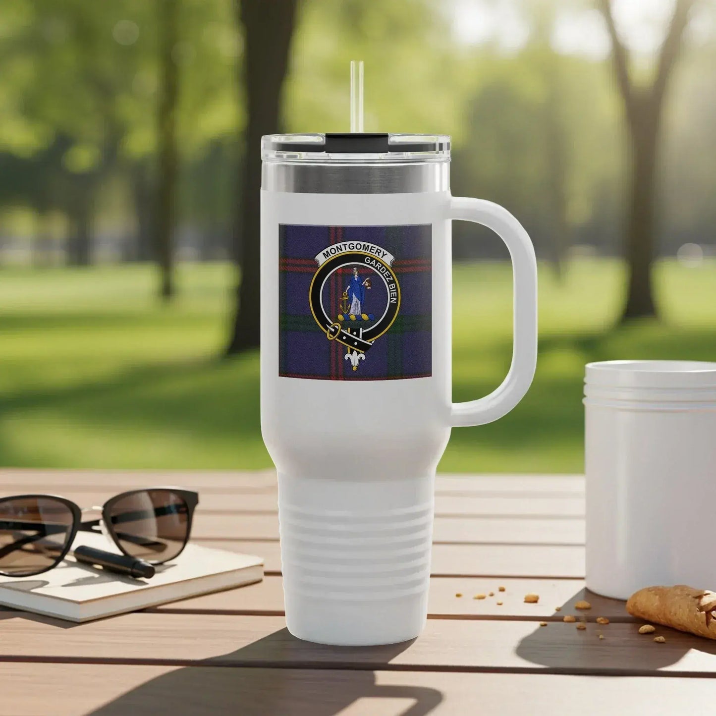 Montgomery Crest Design Custom Travel Mug product
