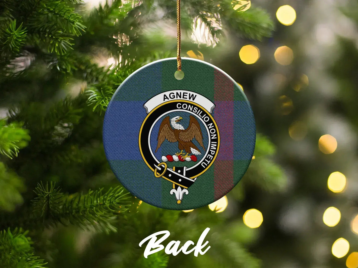 Clan Agnew Crest Christmas Tree Ornament product type