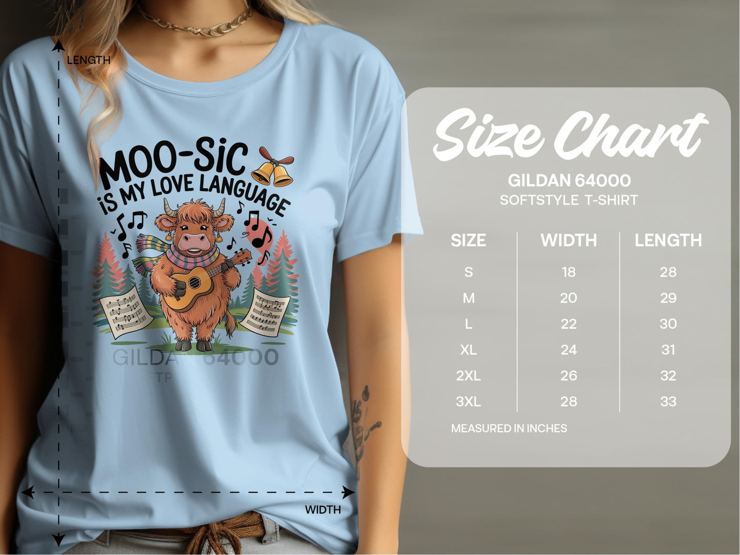 MOO-SIC Is My Love Language Graphic T-shirt product