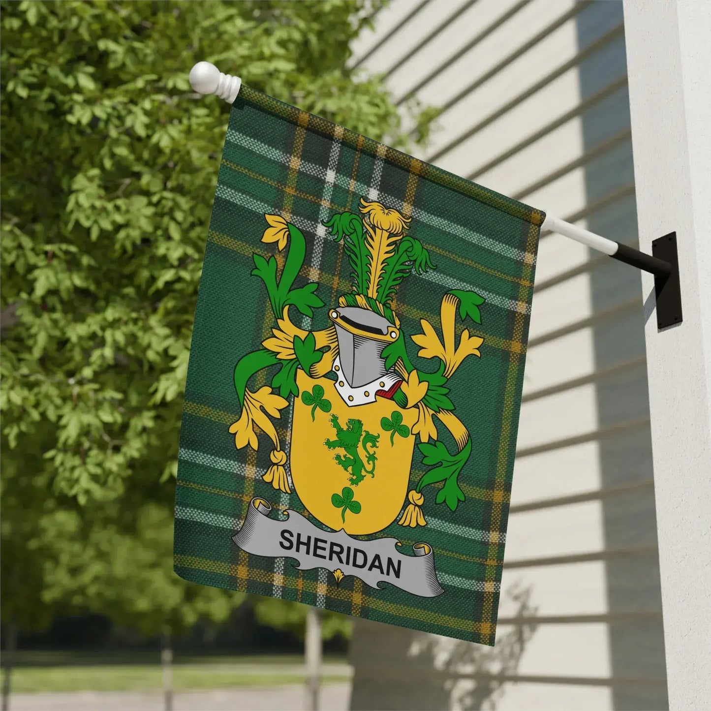 Sheridan Crest Plaid Decorative Garden Flag product