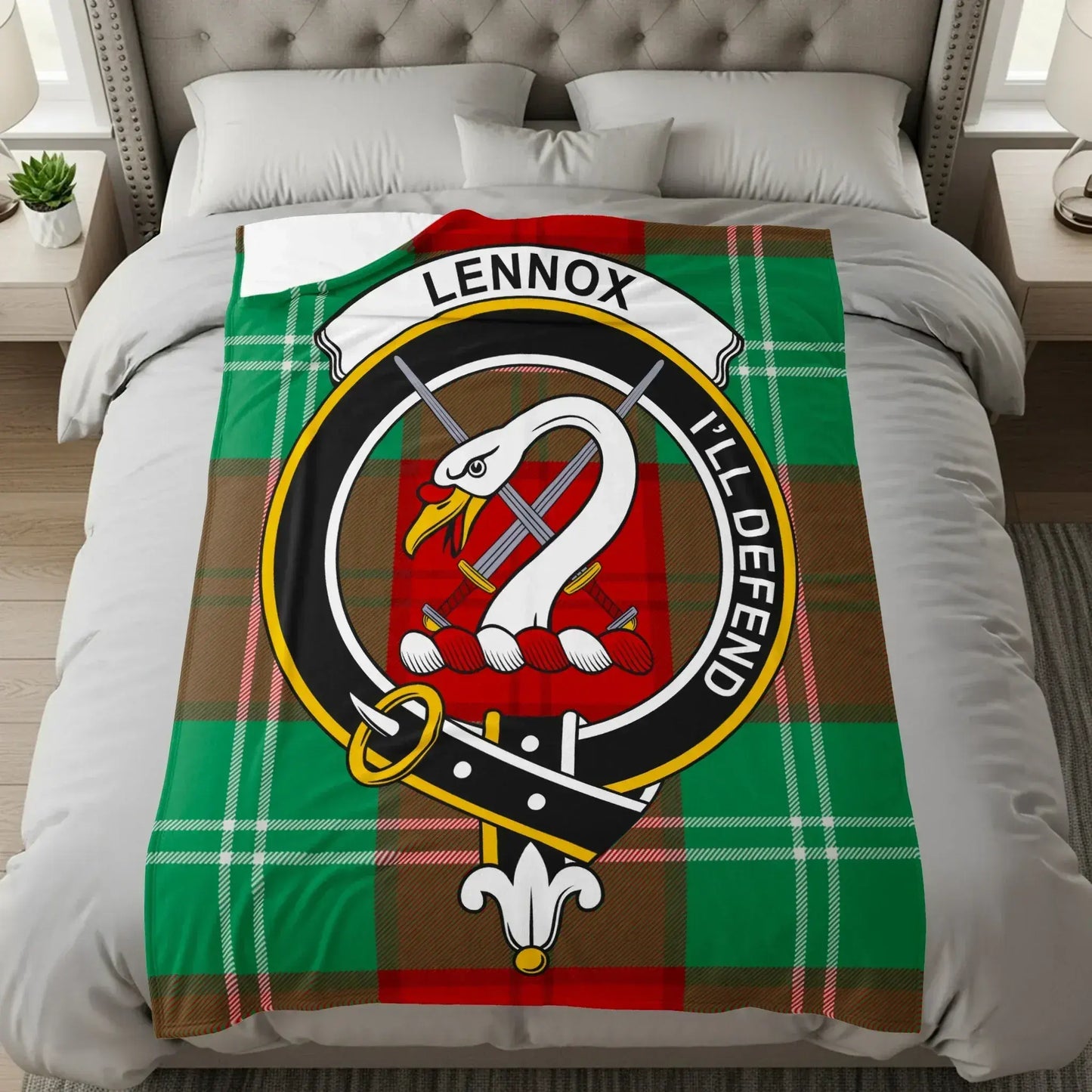 Lennox I'll Defend Blanket with Family Crest product