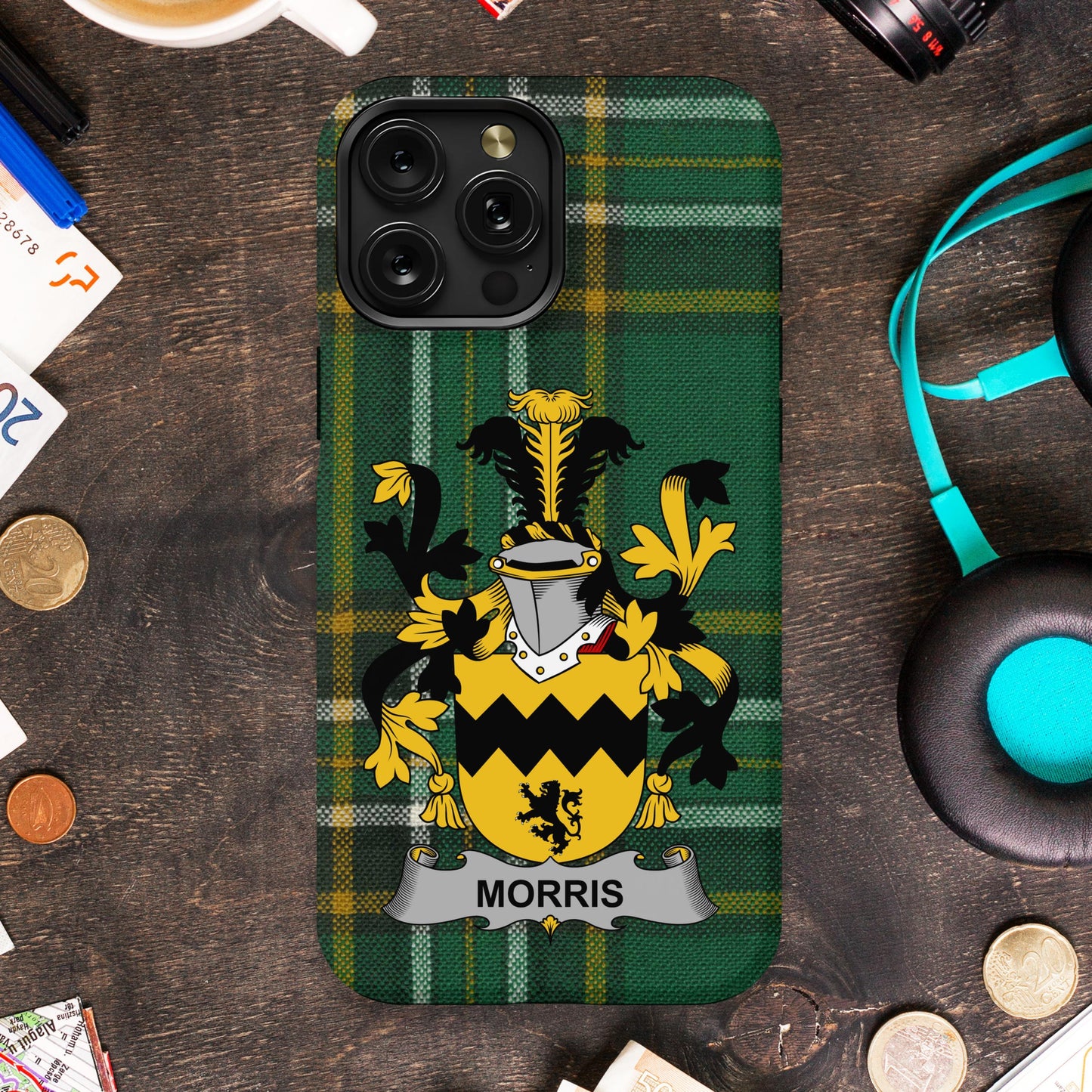 Personalize your Morris design with this phone case product type