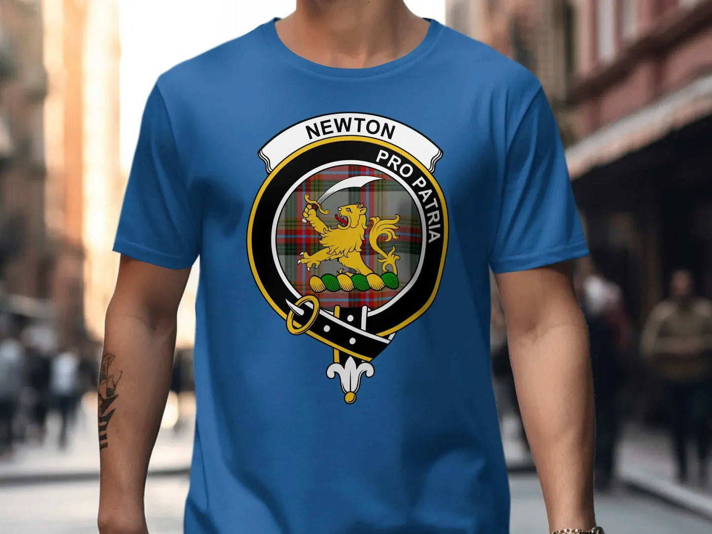 Newton Pro Patria Lion Crest Graphic Design Shirt product