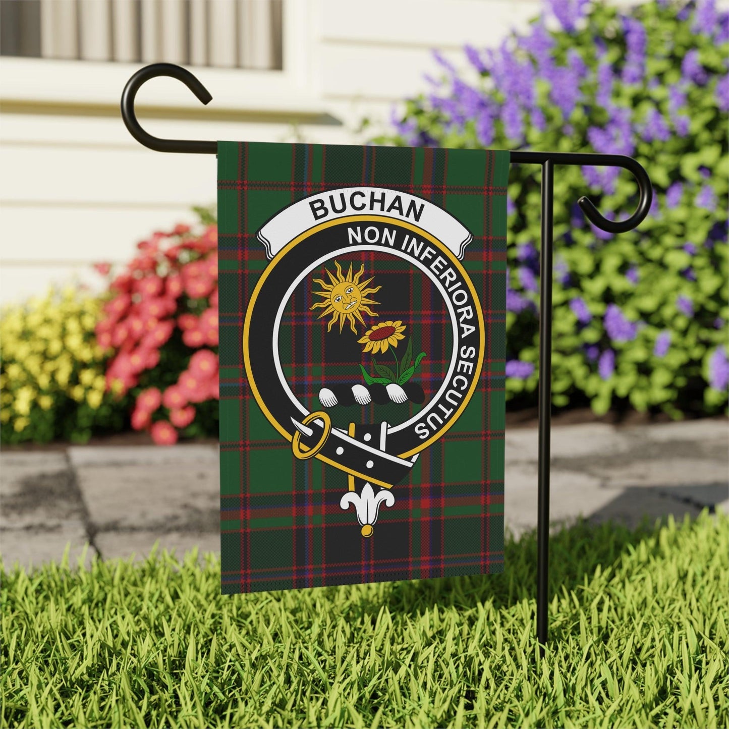 Buchan Clan Scottish Tartan Garden Flag