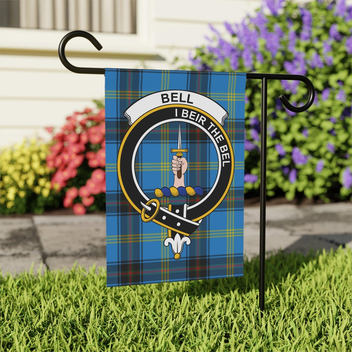 Bell Clan Scottish Tartan Garden Flag