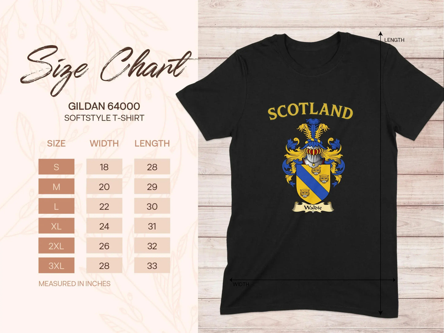 Scotland Family Crest Design Gildan 64000 Softstyle T-shirt product