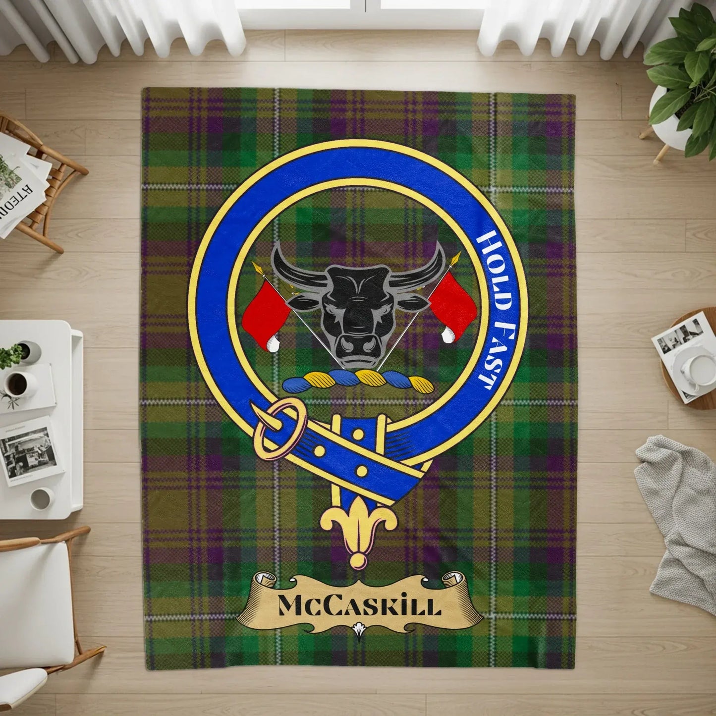 Scottish McCaskill Tartan Clan Rug Home Decor product type