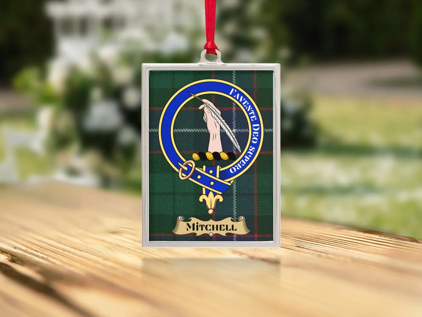 Personalized Family Crest Clan Mitchel Ornament product
