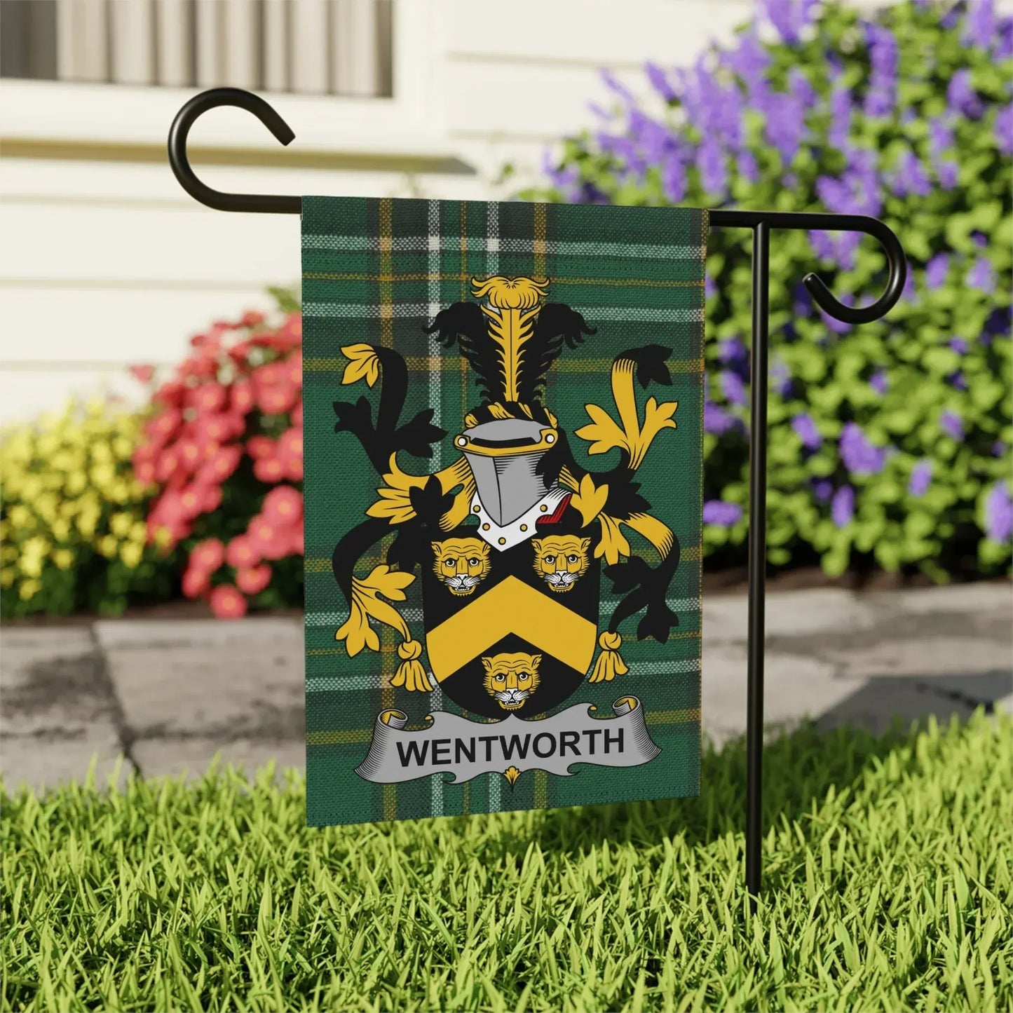 Wentworth Family Crest Garden Flag product
