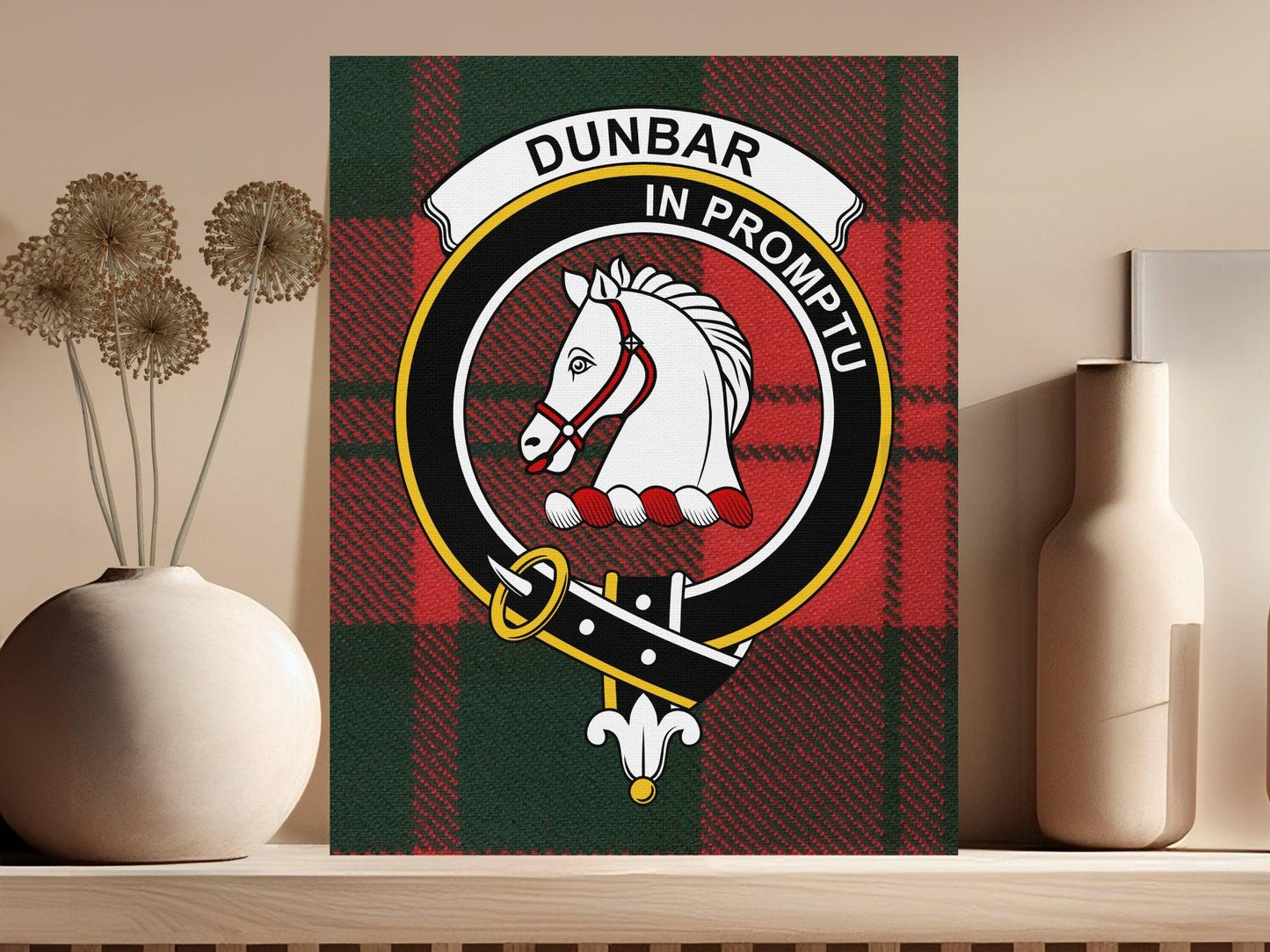 Dunbar In Promptu Tartan Crest Artwork product