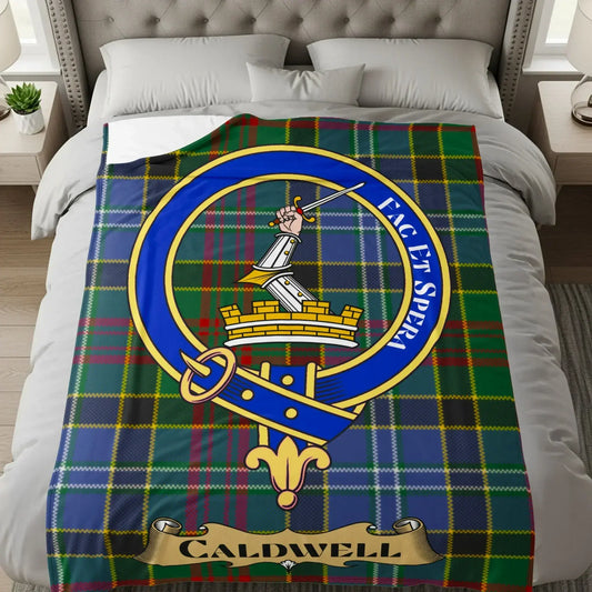 Caldwell Clan Tartan Design Decorative Blanket product