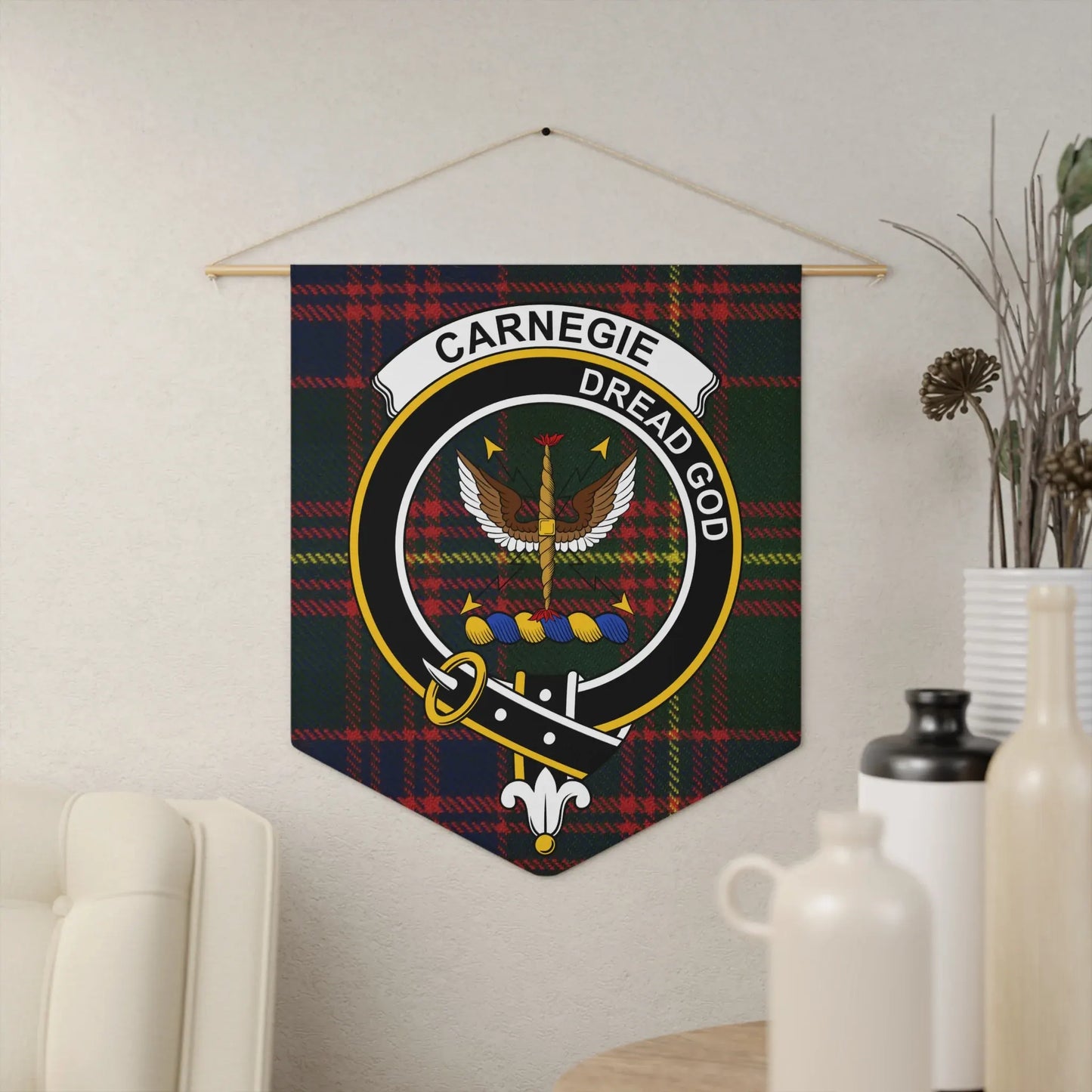 Carnegie Dread God Plaid Wall Hanging Tapestry product