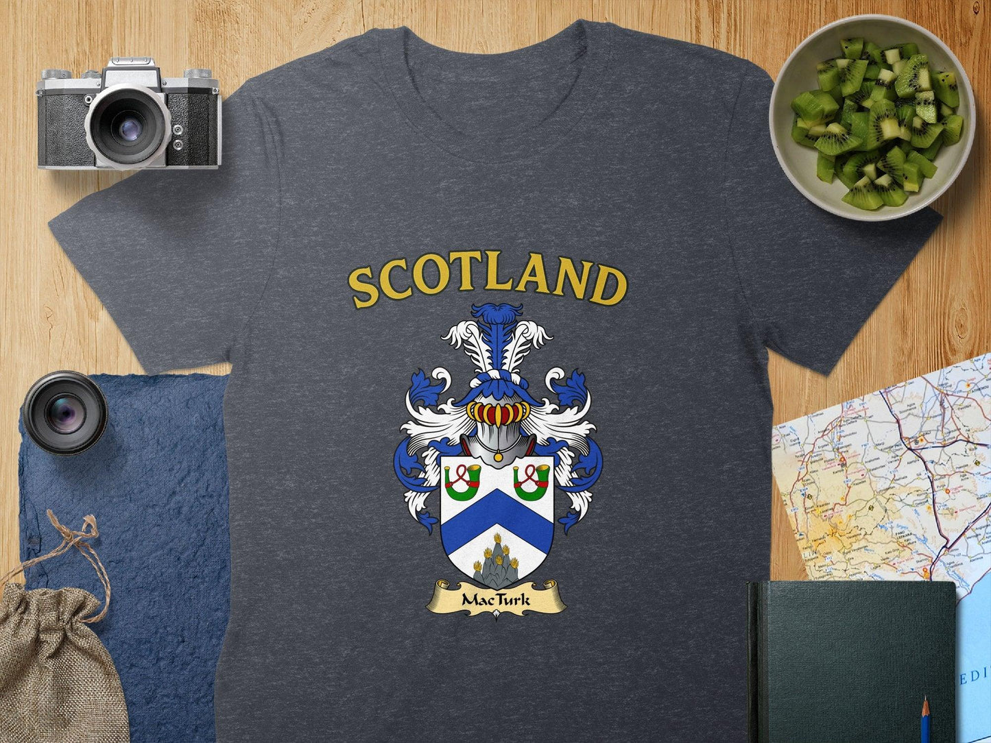 Scotland MacTurk Family Crest Graphic T-shirt product type